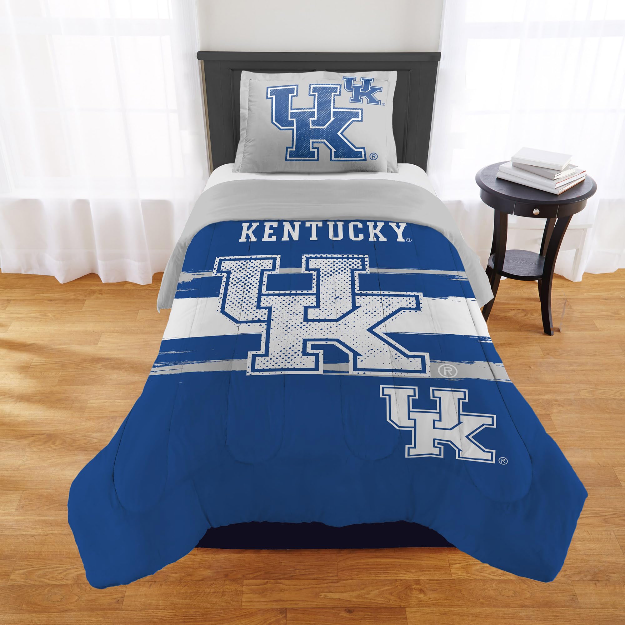 Kentucky Wildcats Comforter Set – Wildcats Bedding for Dorms, Guest Rooms, RVs, Tailgates & UK Game Day Decor, Twin/Twin XL