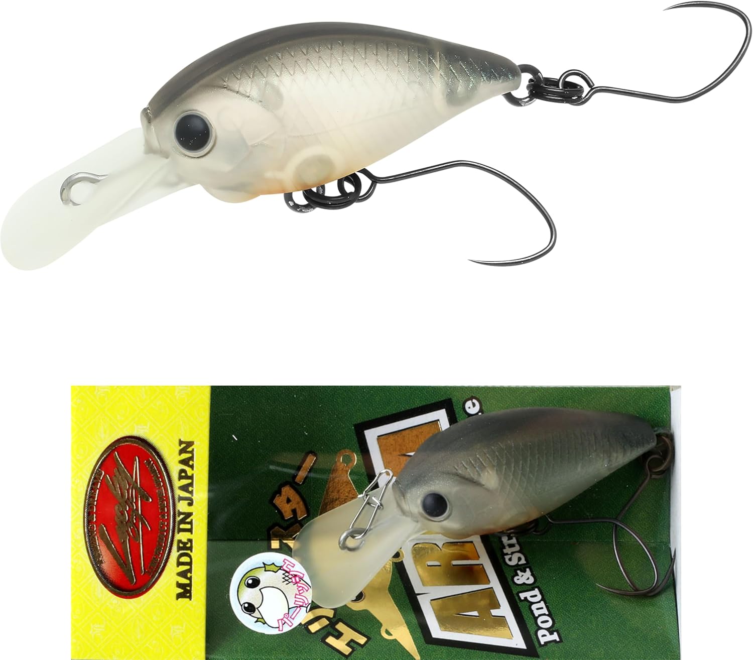 LUCKY CRAFT Deep CRA-Pea SFT, Perfect Wobbling, Area Pond Fishing Crank, Freshwater Lake, Trout Fishing, BFS Lure