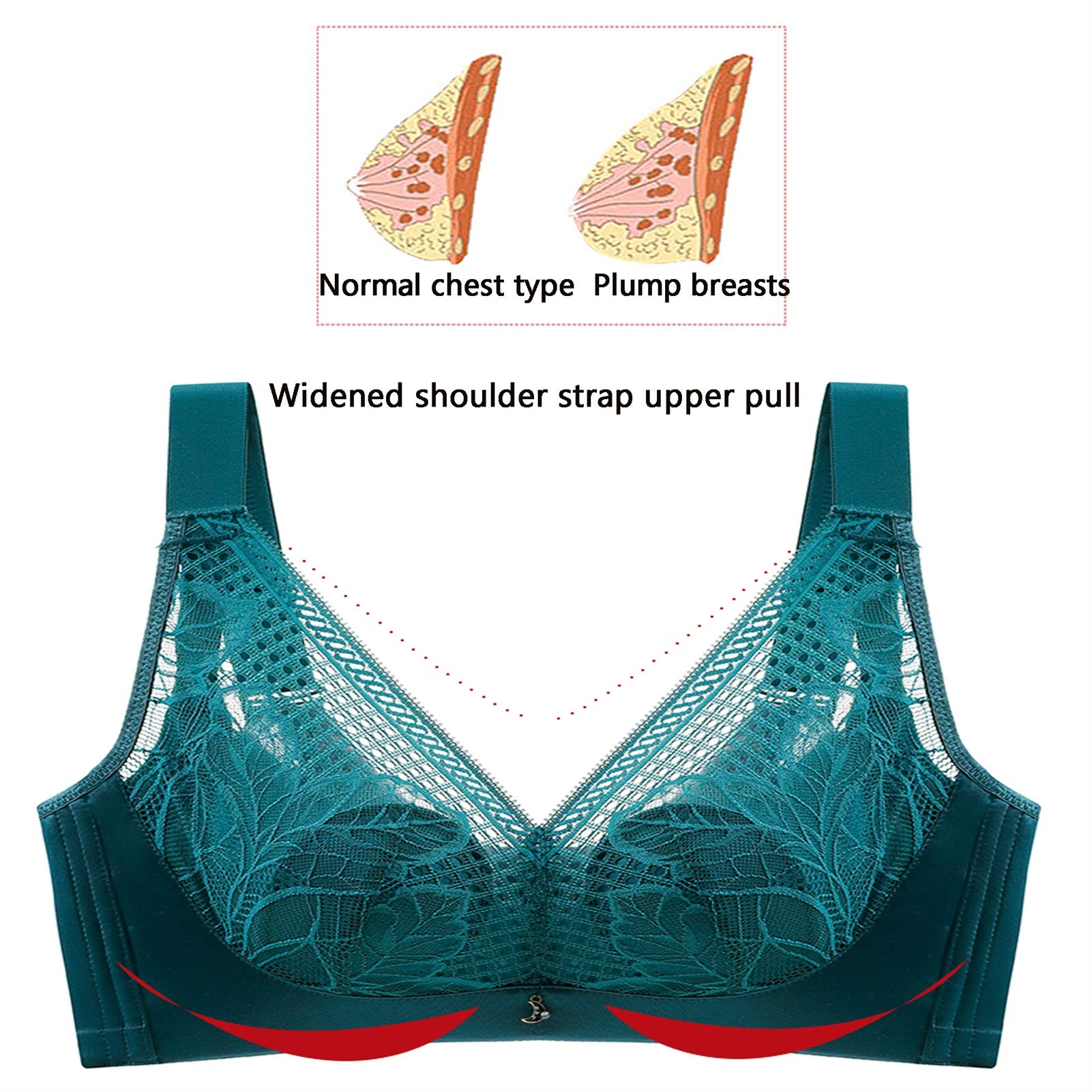 Brasier de cobertura completa para mujer, Comfort Revolution de talla grande, ejercicio diario y ofrece apoyo para la espalda (color caramelo*2, tamaño: 100B)