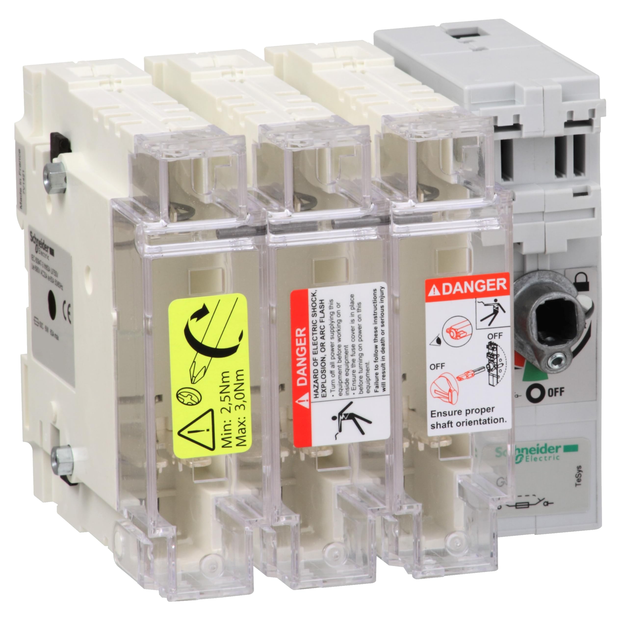 TeSys GS Bloque Interruptor Seccionador 100A 3P GS2J3 fusible 22x58 4