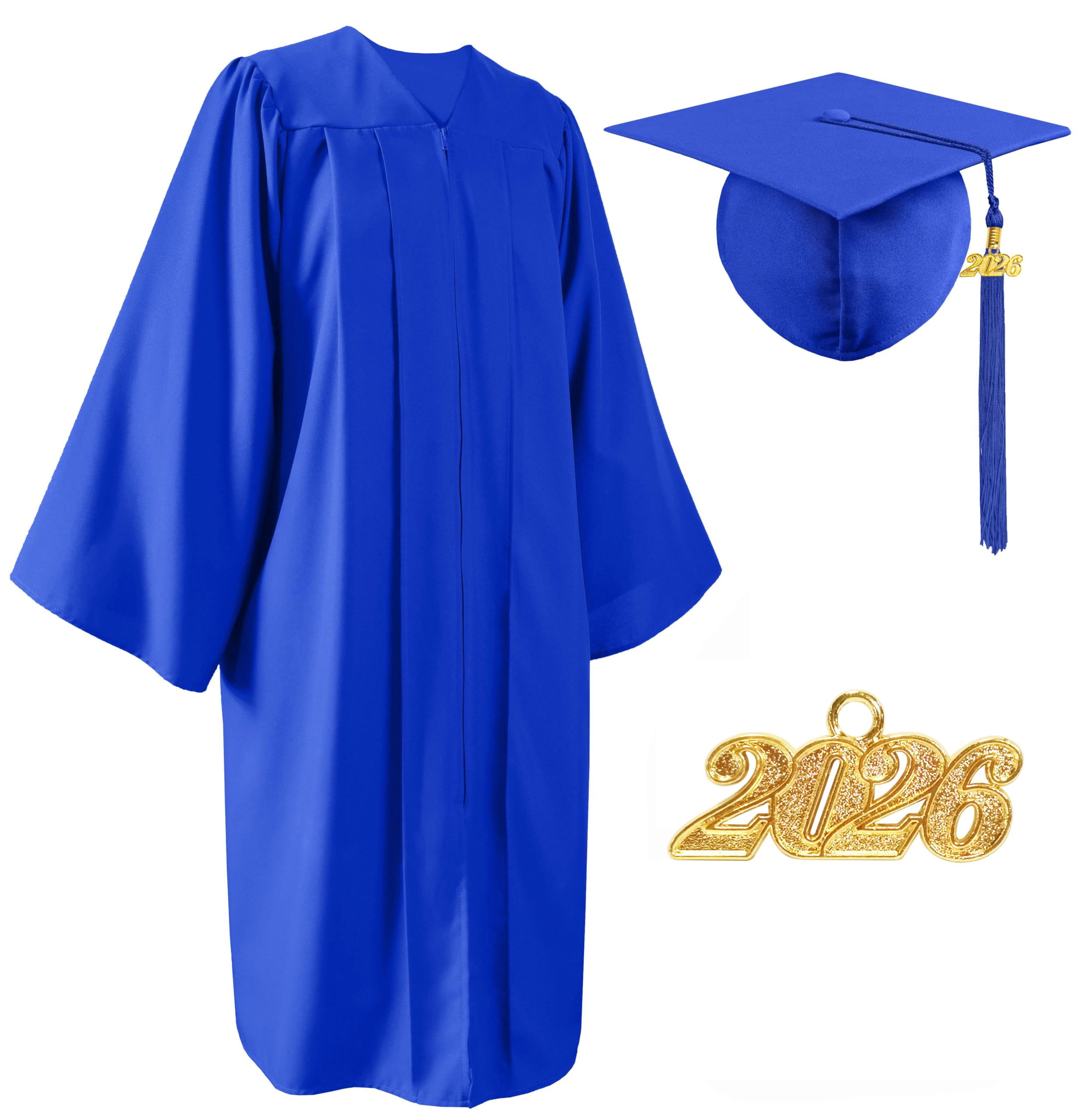Matte Graduation Cap and Gown Set 2026 for High School and College