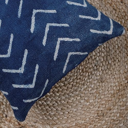 Miniatura 6 de Trade Star Funda de almohada 100% algodón índigo, funda de cojín gruesa, funda de cojín lumbar, funda de almohada lumbar, decoración hecha a mano,