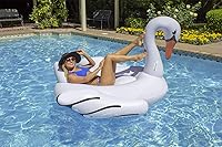 Vista 9 de Poolmaster Flotador de piscina Jumbo Rider, cisne, blanco, extra grande
