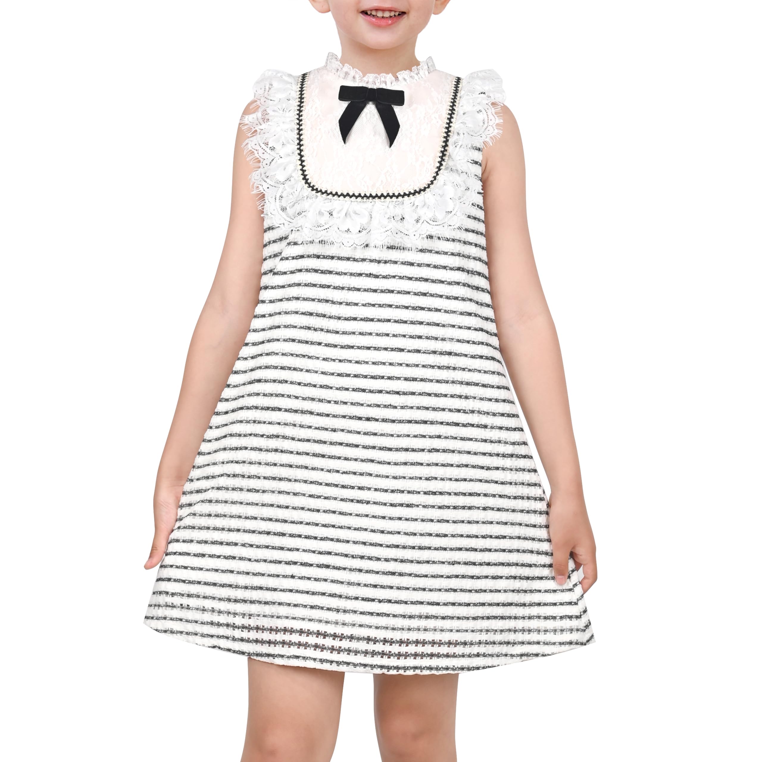 Robe de vacances d'été sans manches style décontracté pour fille - 7
