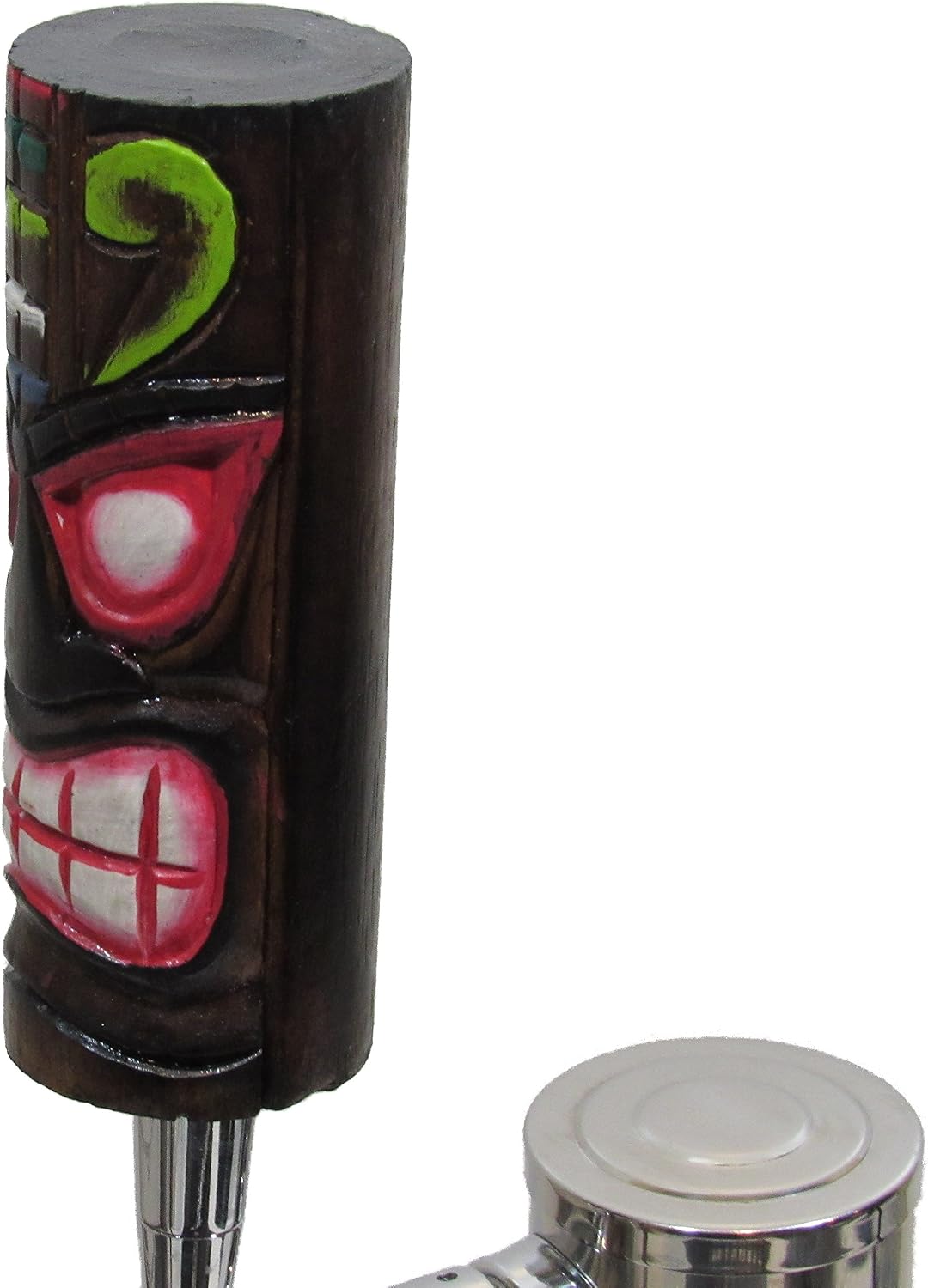 Kool Collectibles Hand Carved Wooden Tiki Beer Tap Handle Sports Bar Kegerator Breweriana Totem