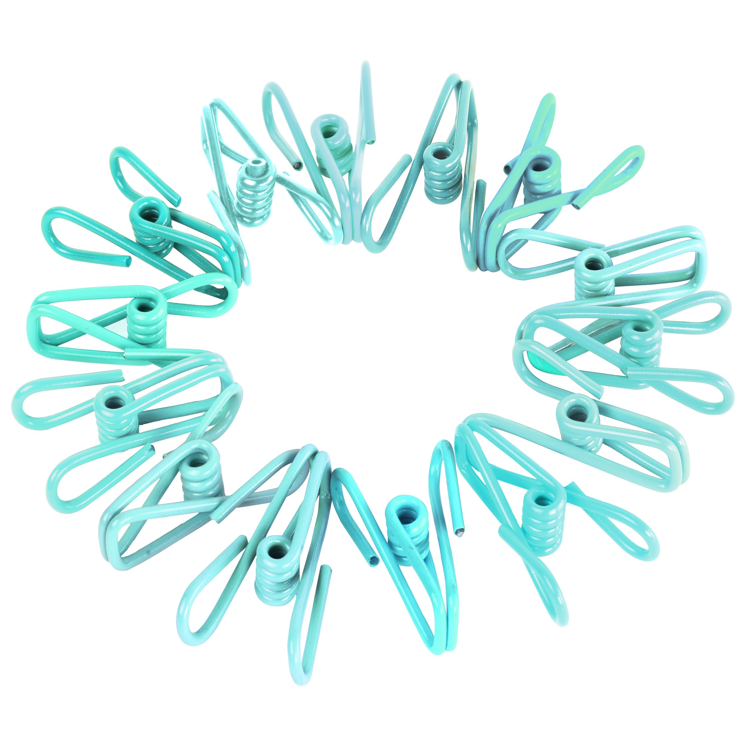 30 Pack Blue Chip Bag Clips for Food - PVC 2 Inch Coated Sealer for Sealing Food - Paper Holder, Clothesline Clip for Laundry Hanging, Kitchen Bags,