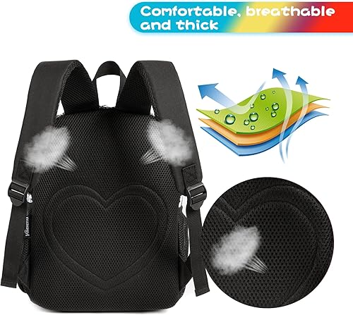 Miniatura 3 de Jasminestar Mochila para niños pequeños de 13 pulgadas, linda mochila para jardín de infantes, mochila preescolar