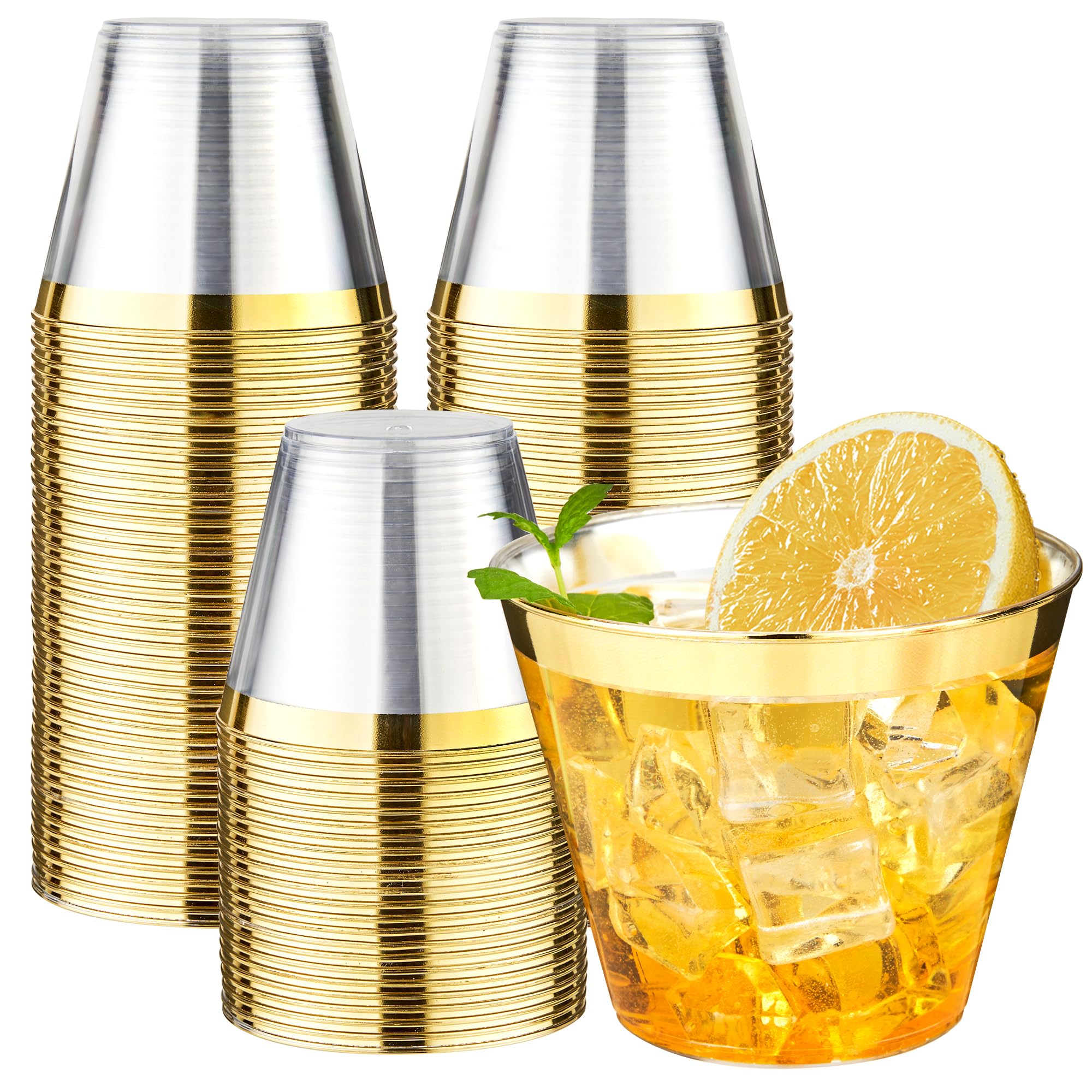 RACETOP 9 oz Clear Plastic Cups 100 packs, Perfect for Parties, Wedding — Amazon image 26