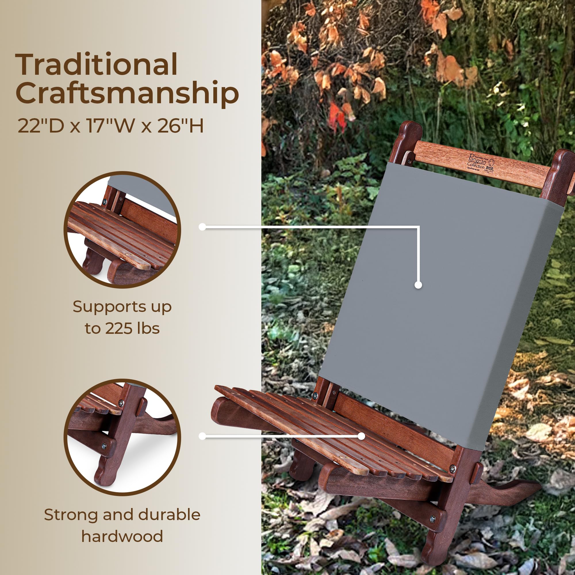 Amazon.com : BYER OF MAINE Pangean Lounger Chair – Portable