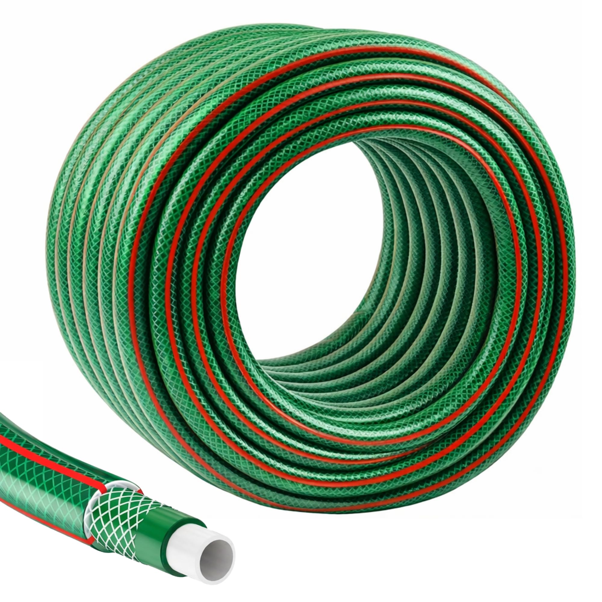 STALCO Gartenschlauch 1 Zoll 25 m 4-lagig mit Kreuzgewebe – Profi Wasserschlauch UV- & Algenbeständig – Flexibler Garten- & Bauschlauch für Bewässerung, Garten & Landwirtschaft S-37811
