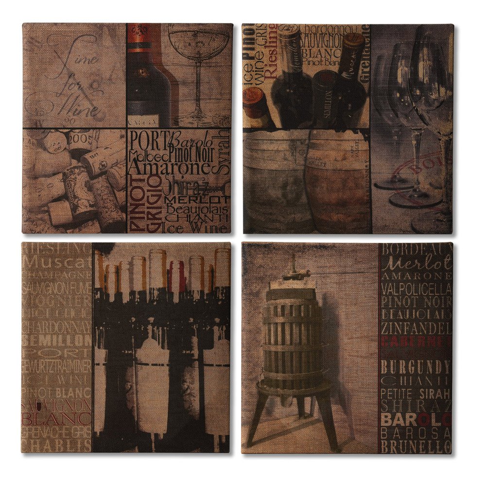 Buy Cape Craftsmen 6CB874898 Evergreen Elegant Burlap Canvas Wine