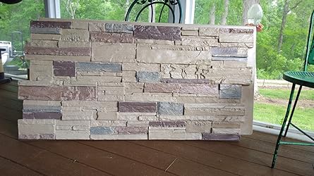 Ekena Millwork 48 5/8"W x 24 3/4"H x 1 1/4"D Cascade Stacked Stone ...