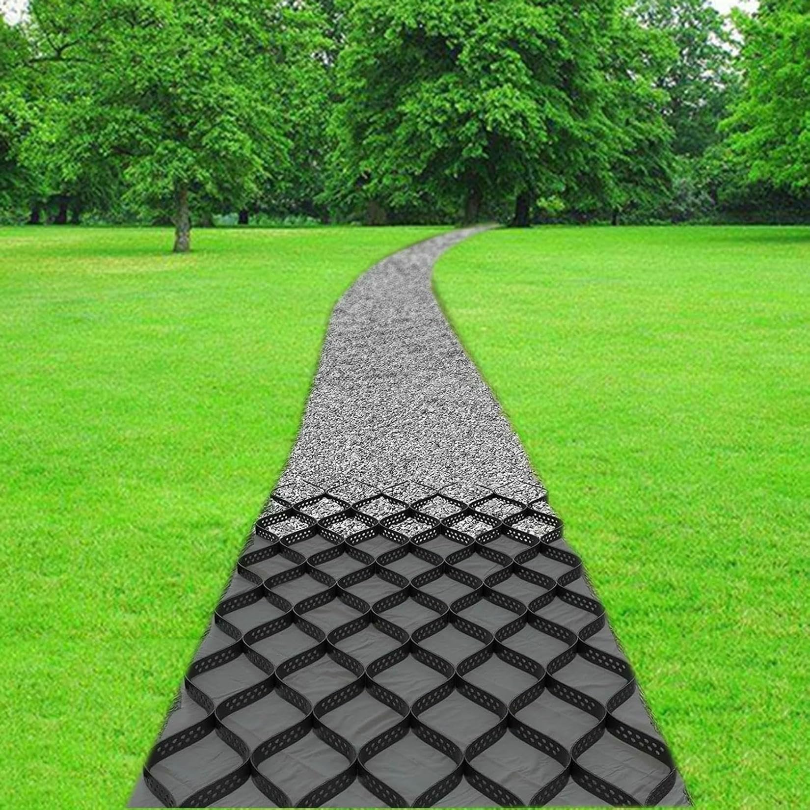 Grilles de gravier pour passerelle et allée carrossable stable