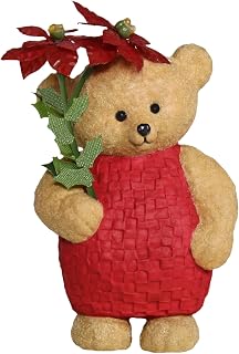 Christmas Ornament 2019 Year Dated Mary Hamilton's Bears Pretty Poinsettia,
