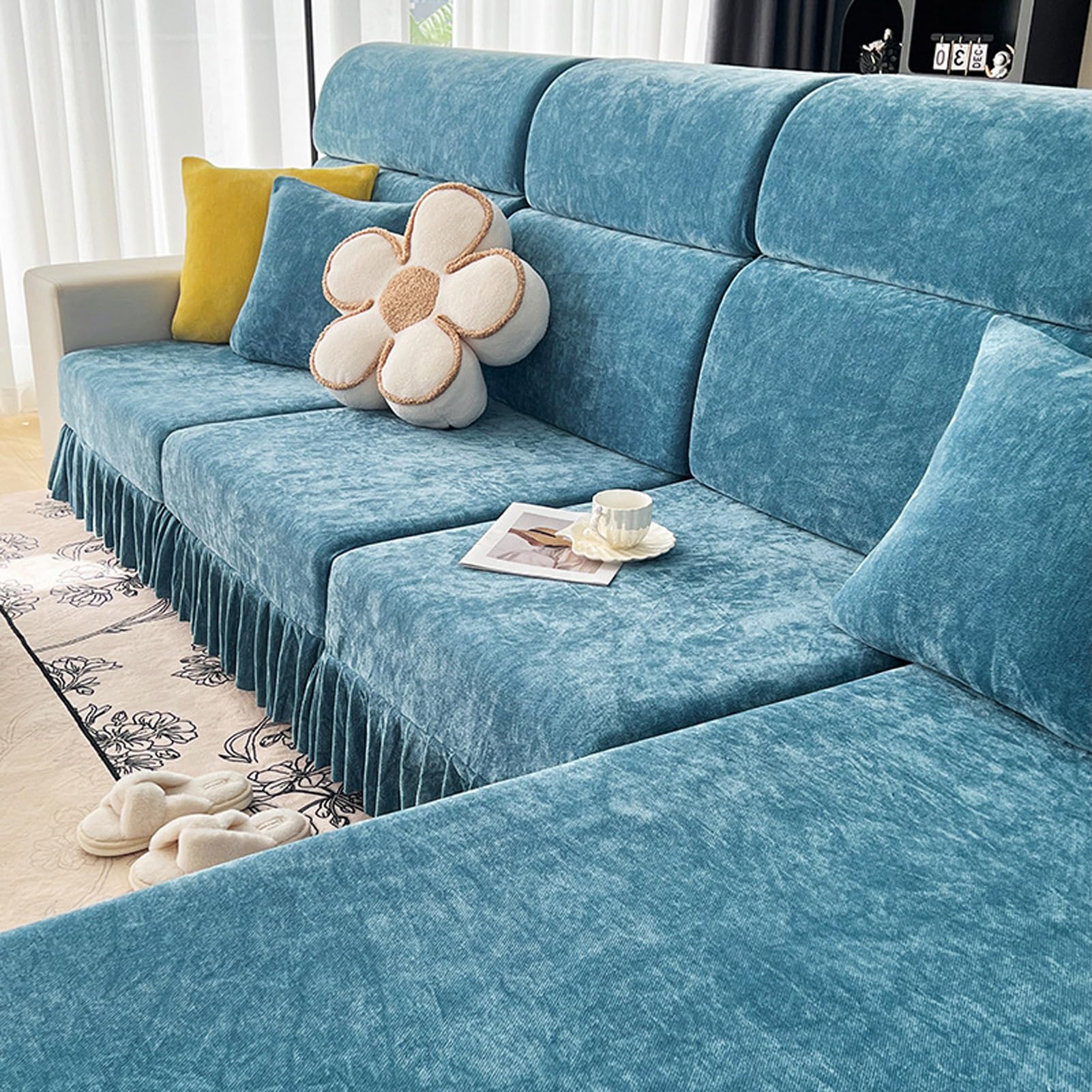 Housses de coussin de siège de canapé pour rénover un tissu usé facilement