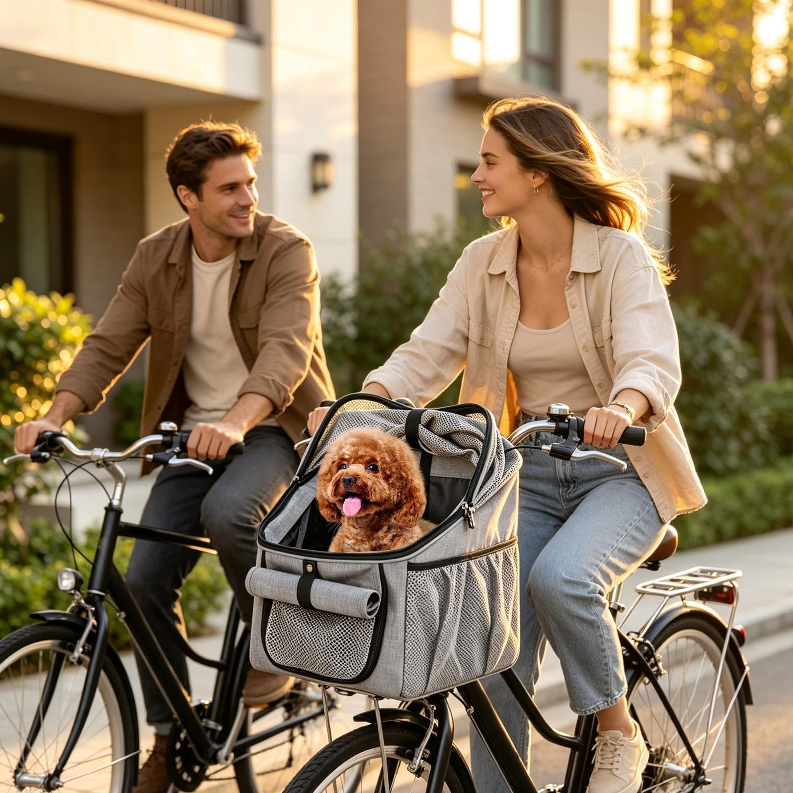 Cestino per bicicletta per cani traspirante resistente e confortevole
