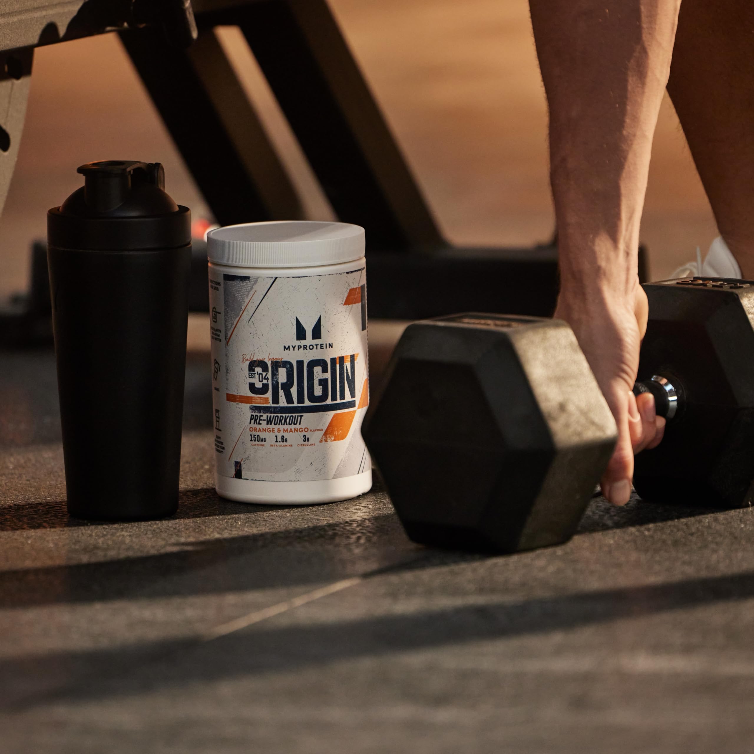 Myprotein Origin Pre-Workout Power avec bêta-alanine et caféine - Orange et mangue - 600 g