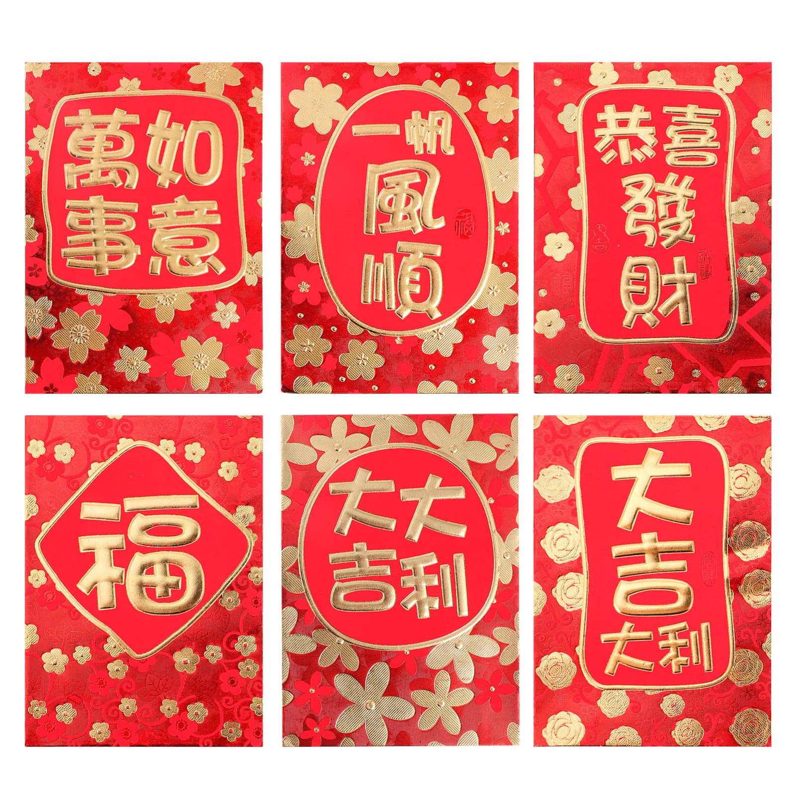 Chinese New Year Red Envelopes: 60pcs 2022 Chinese Tiger Year Hong Bao Lucky Money Red Packet for Chinese New Year Spring Festival Supplies-image-30
