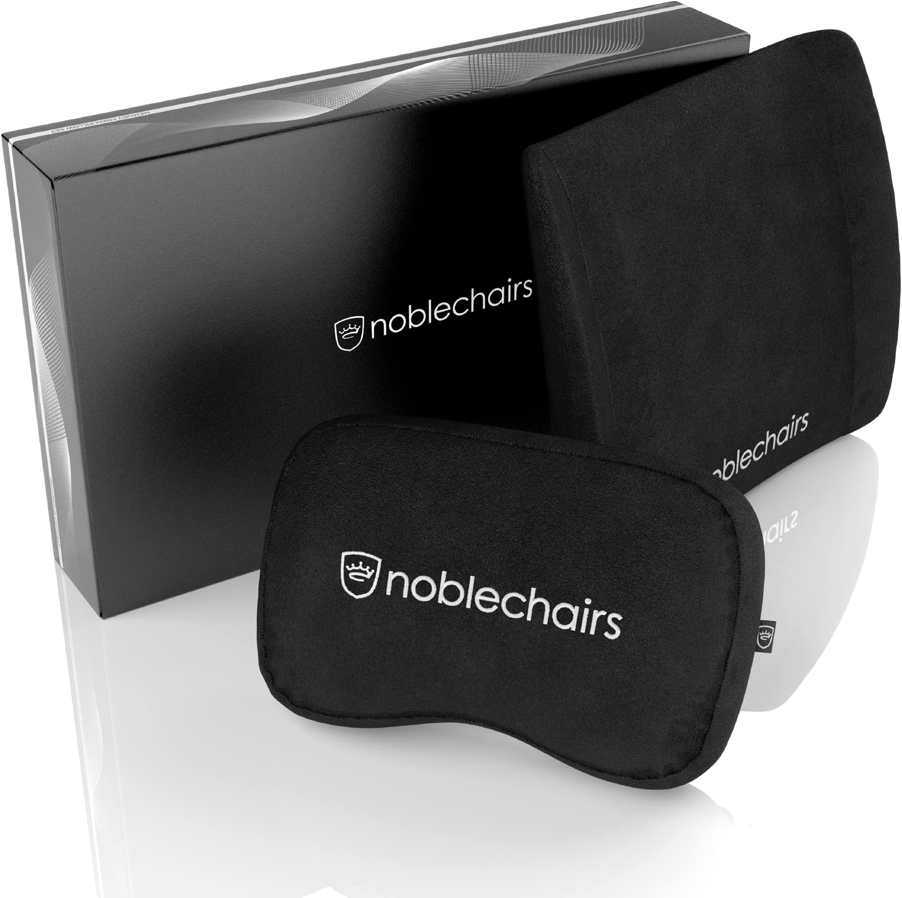 noblechairs Memory Foam Cushion Set for Gaming Chairs, Perfect Neck Support, Gaming Chair Cushion, Ergonomic Office Chair Cushion