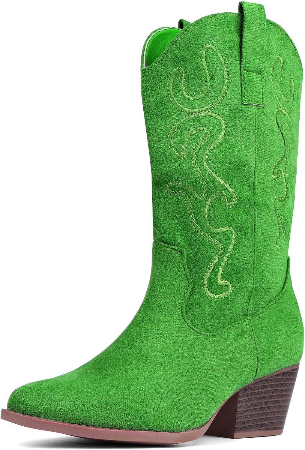Bandkos Cowboy Boots for Women Cowgirl Mid Calf Western Embroidered... - Picture 64 of 70