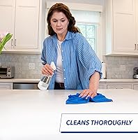 Vista 1 de Unger Paños de microfibra multiusos de 12 x 12 pulgadas, paquete de 4, toallas de limpieza en seco y húmedo para cocina, muebles, electrodomésticos