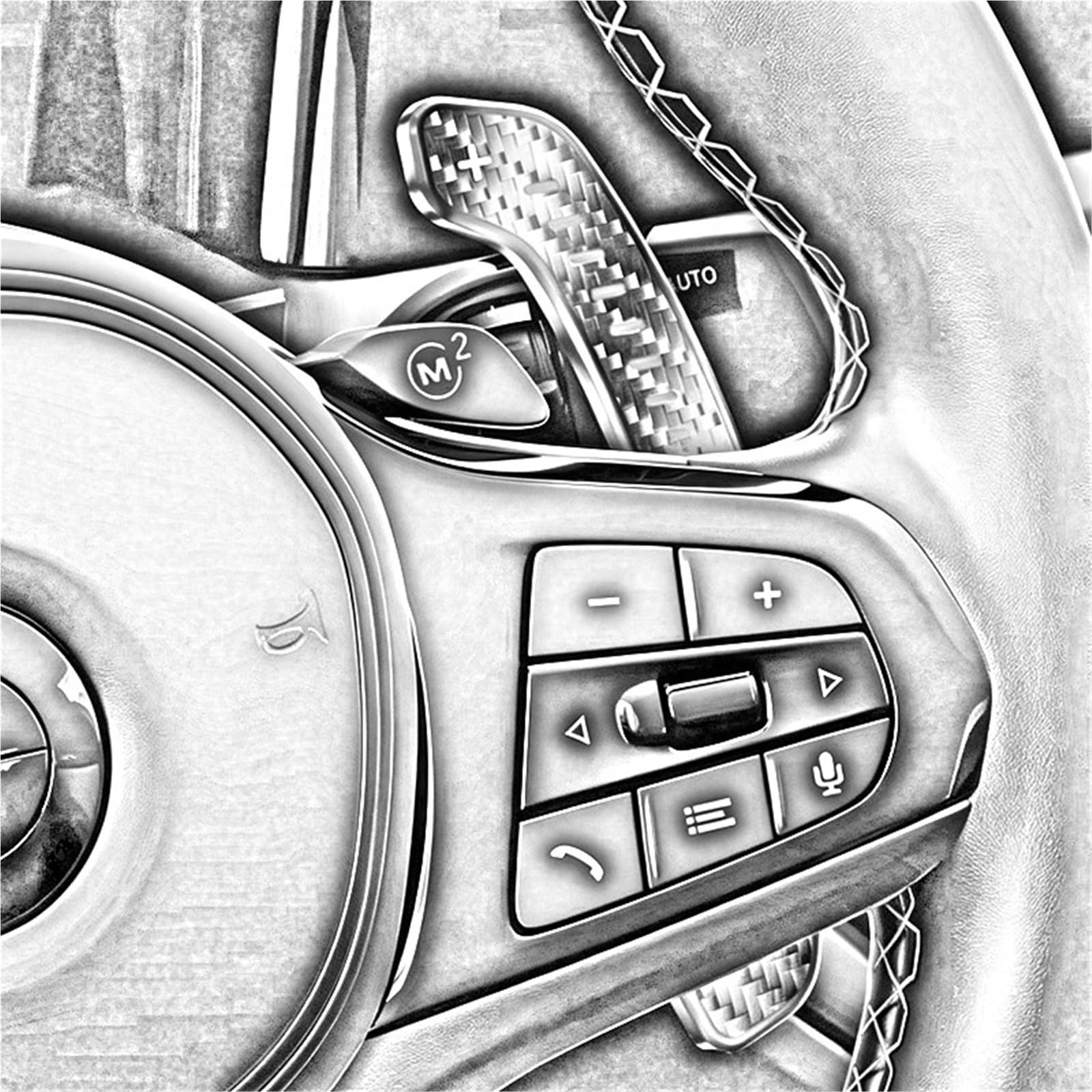 Volante per Auto Paddle Compatibile Con BMW Per Serie 3 F30 F31 F34 F35 G80 Cambio Al Volante Paddle Estensioni Magnetiche Del Cambio Al Volante In Fibra Di Carbonio