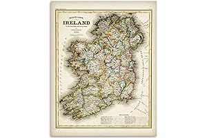 Unveil Ireland's Heritage: Exquisite Map from 1844