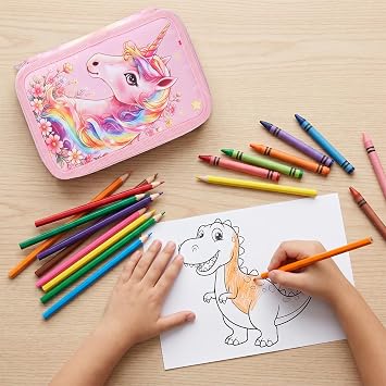Pencil case game pencil case 3 compartments pencil case for boys Pencil case girls Stationery Set