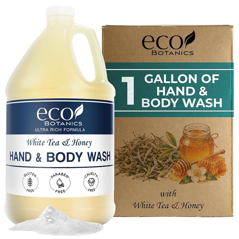 Terra Pure Eco Botanics Sabonete Líquido para Mãos e Corpo, Refil para Dispensadores, 3,79 L