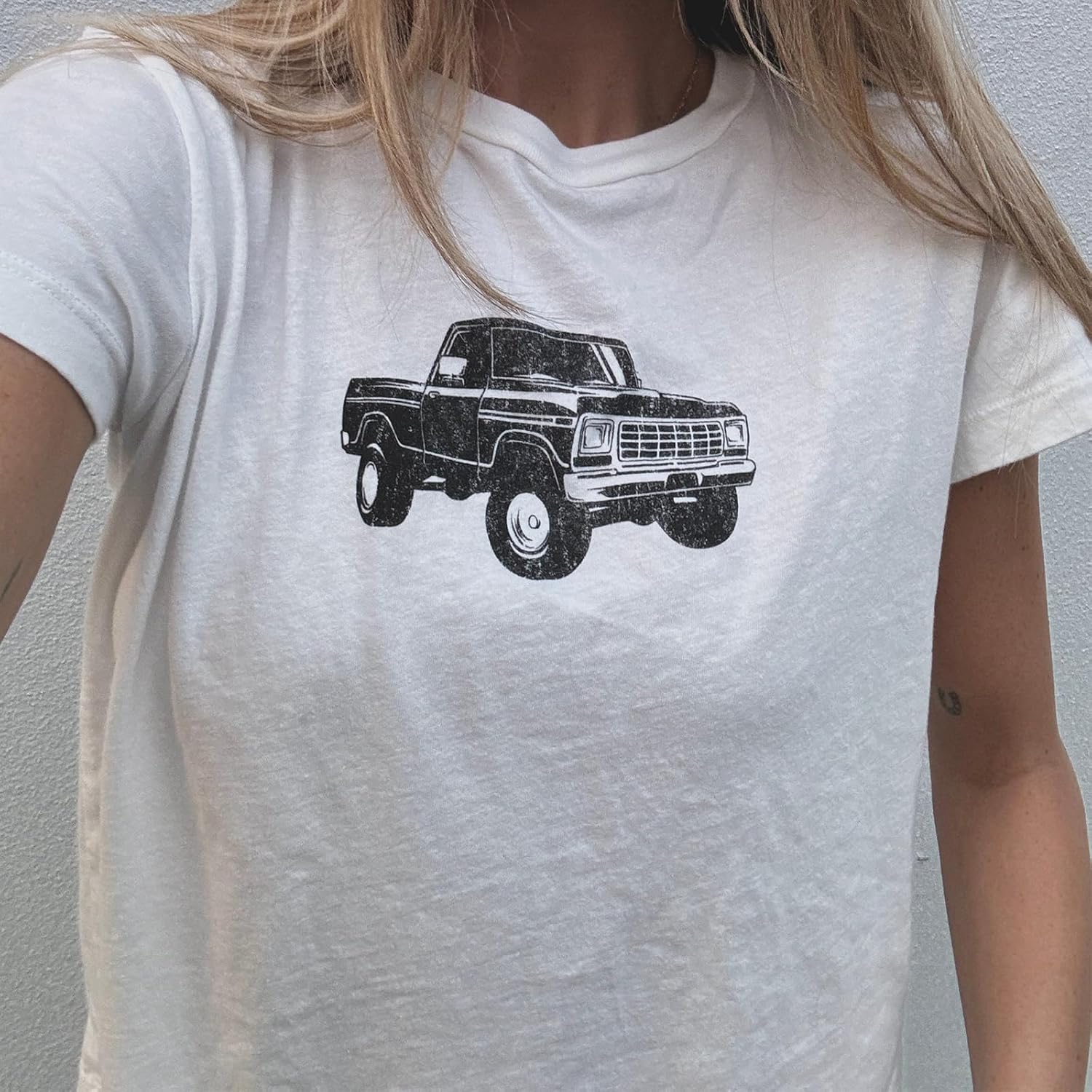 Graphic Baby Tees for Women Teenagers Y2k Flower Print Crop Tops Vintage 90s Aesthetic Grunge Tees Summer Shirts - Image 2