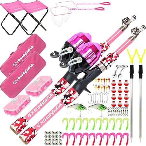 Miniatura 9 de DaddyGoFish Kids Fishing Pole - Rod Reel Combo Tackle Box Starter Set - First Year Small Dock Gear Kit for Boys Girls Toddler Youth Age Beginner