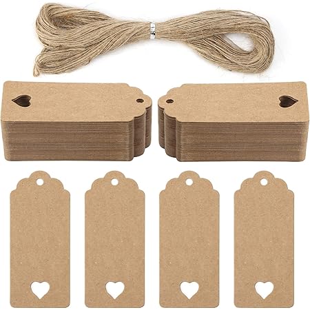 Paper luggage tags with string Clearance
