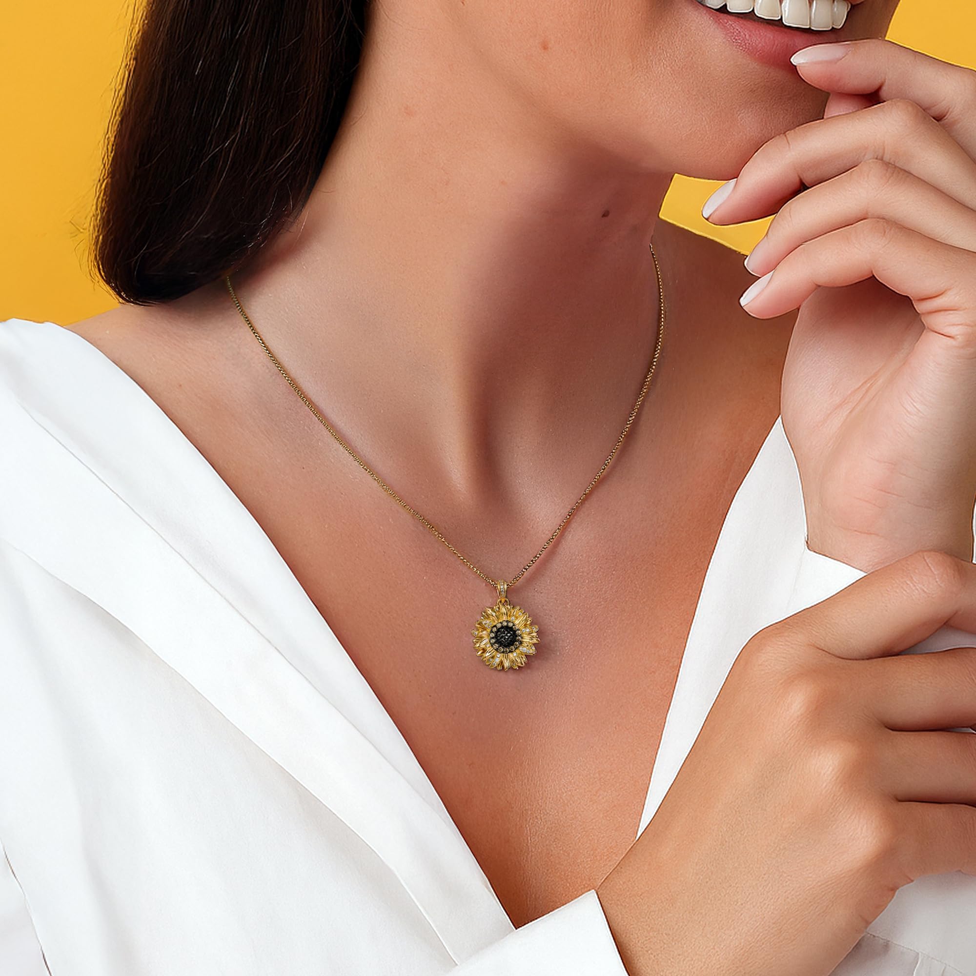 Seinerzeit Ciondolo girasole Solana color oro SZA-3960-432