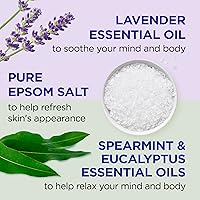 Vista 3 de Dr Teal's Baño espumoso con sal pura de Epsom, lavanda y eucalipto, 34 onzas líquidas (paquete de 2)