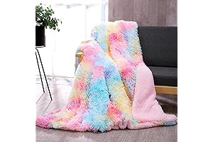 DANGTOP Tie Dye Fuzzy Blanket