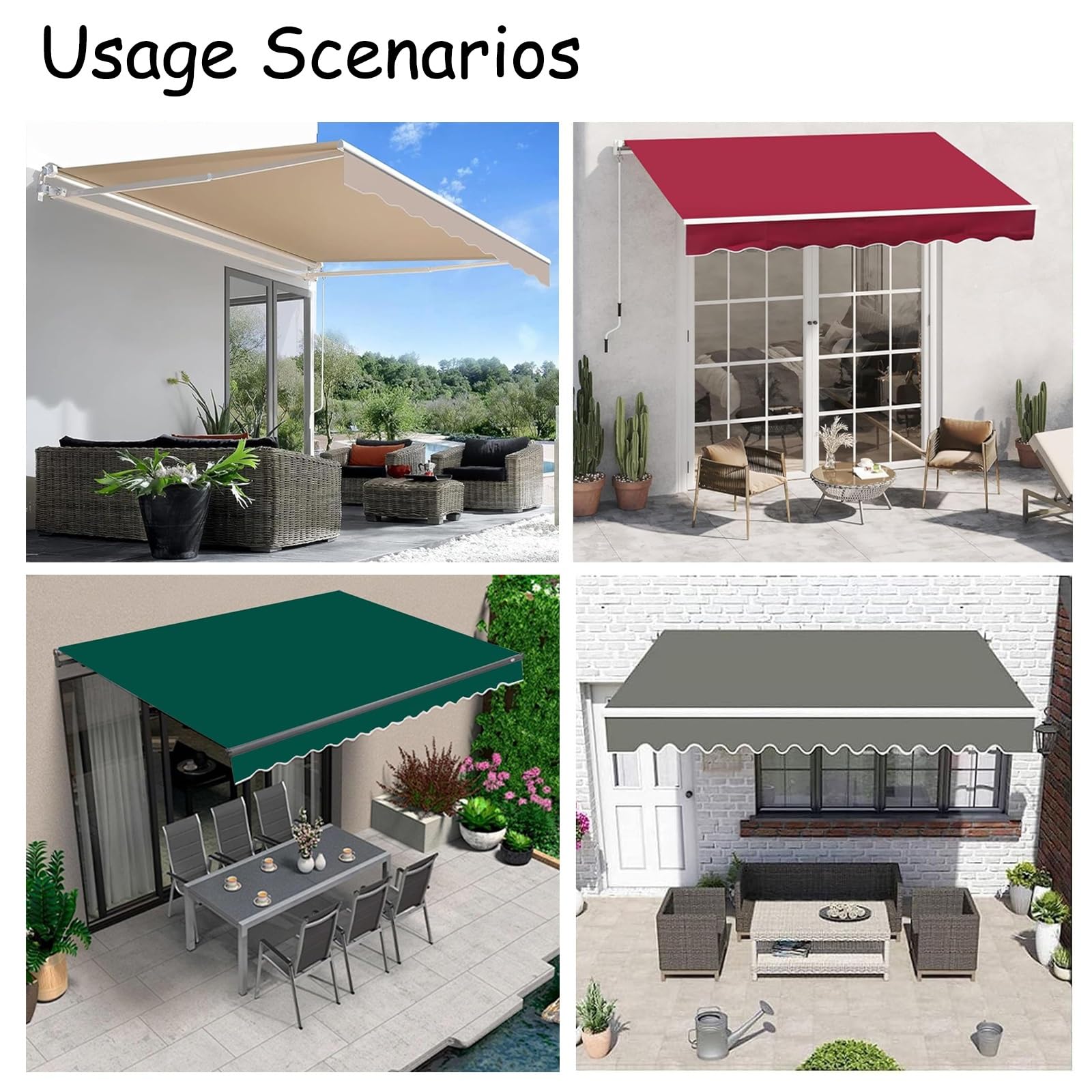 Amazon.co.jp: オーニングテント ひさし 屋根 後付け 格納式日除け