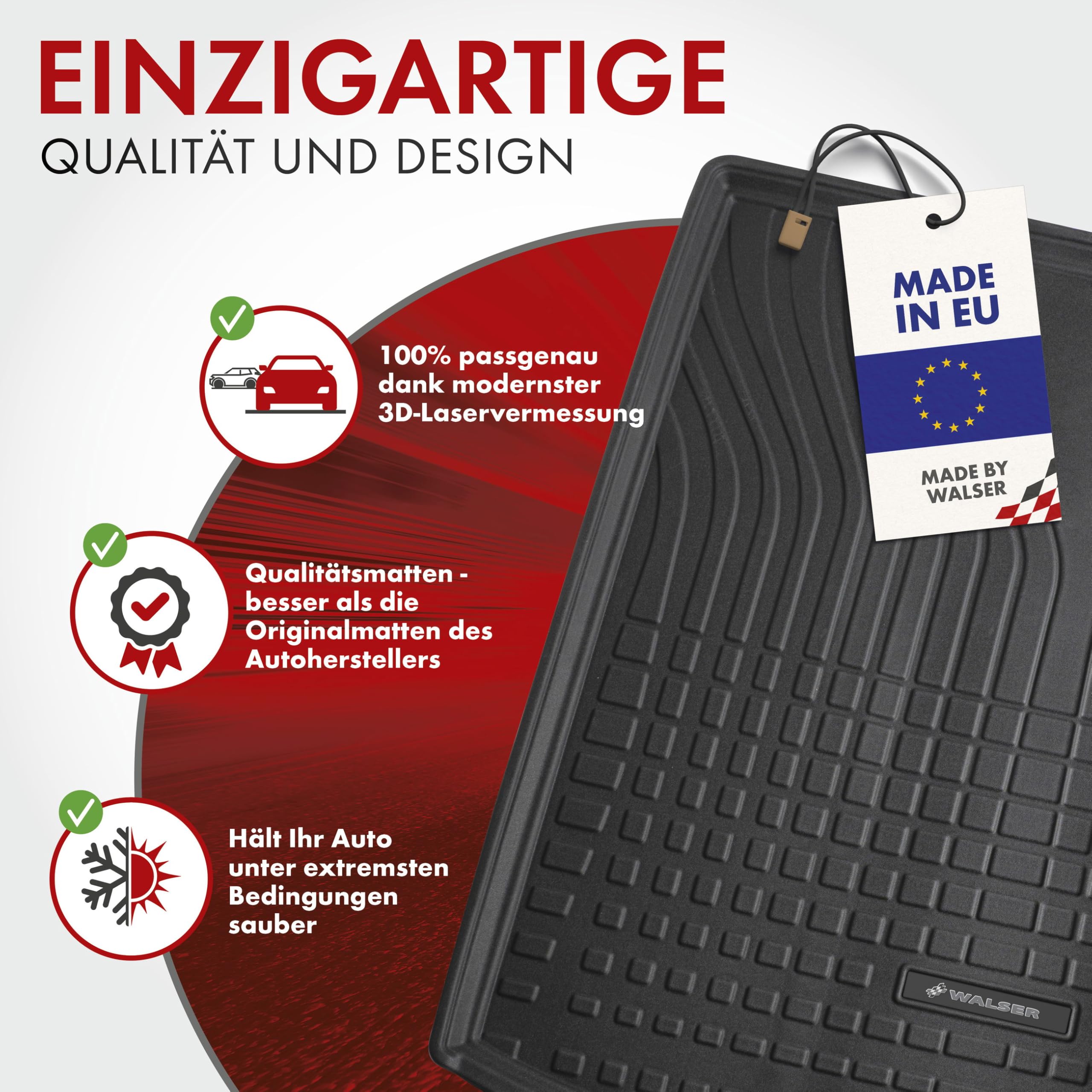 ZWBC Einziehbarer Auto Laderaumabdeckung Rollo für Audi A6 Avant (C8) Station Wagon (Estate) 2019, Zum Schutz Der Cargo Cover Trennwand Privatsphäre Auto ZubehöR