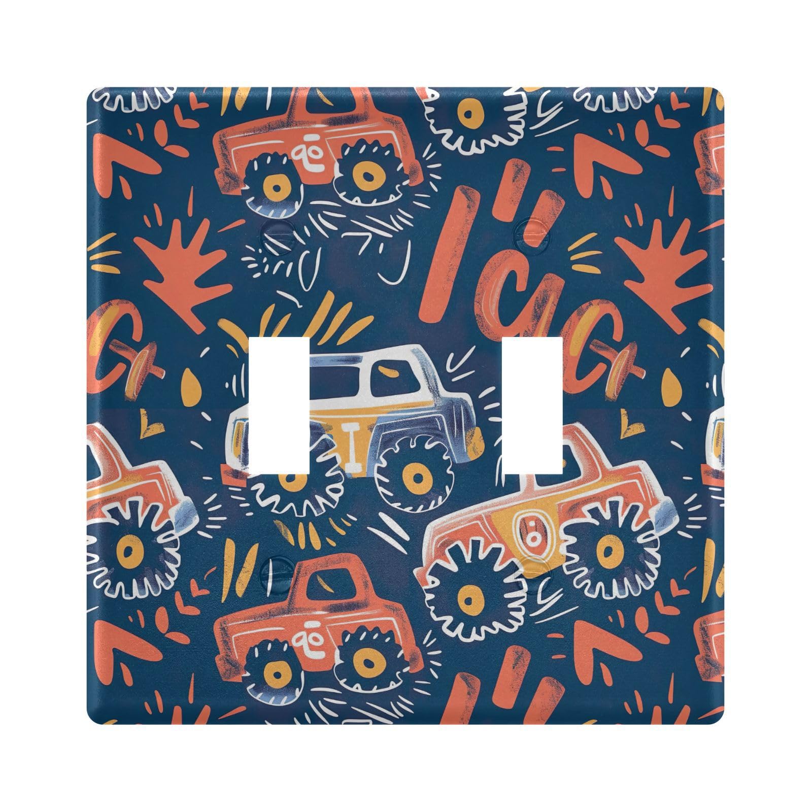 UMIRIKO Cartoon Car Light Switch Cover Plate Covers Decorative Double Toggle Home Decor 202b5349
