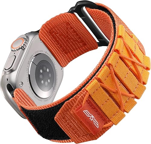 Bandletic Correa de nailon compatible con Apple Watch Strap UltraUltra 2 de 1.929 in 1.772 in 1.732 in 1.654 in, correa deportiva de repuesto para