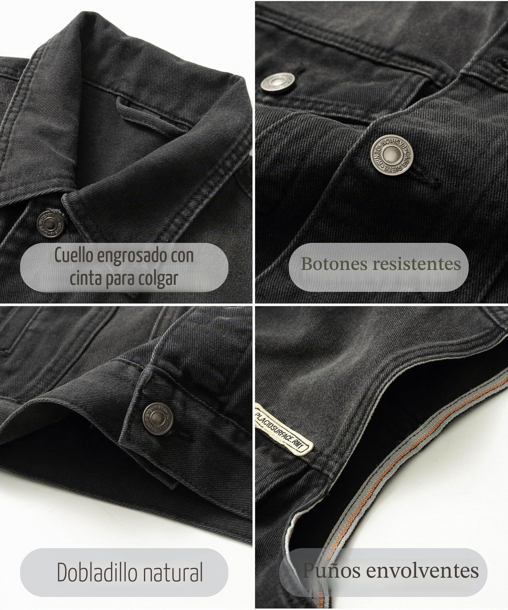 Chaleco de Jeans para Hombre Clásico Vintage Jeans Chaqueta de Moto Multibolsillos Denim Chaleco Casual Sin Mangas con Botones