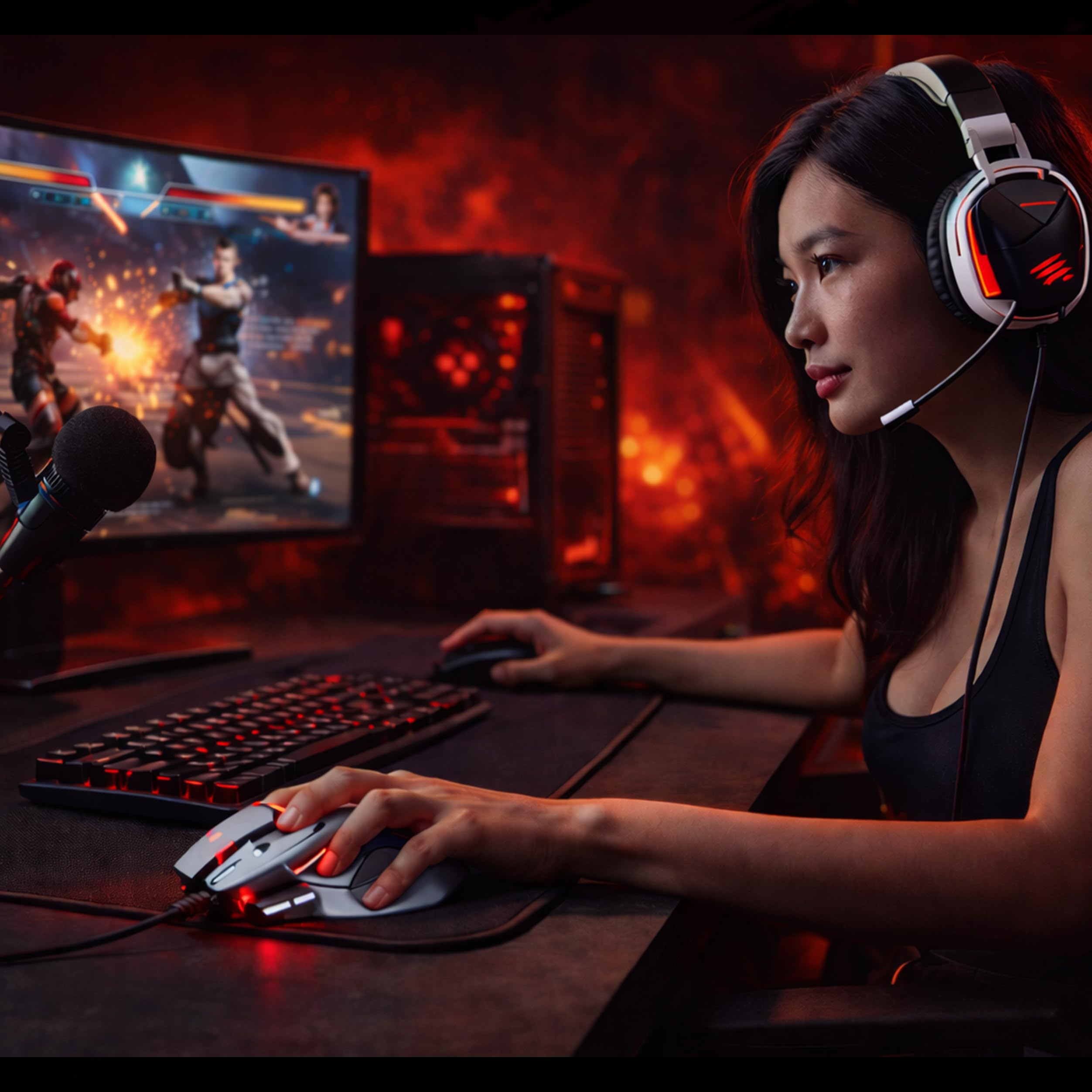 Mad Catz R.A.T. 6+ Mouse Gaming USB Cablato per PC - Mouse Ergonomico RGB con 11 Pulsanti Programmabili - Sensore Ottico Pixart PMW3360 12000 DPI - Poggiapolsi Regolabile - Bianco