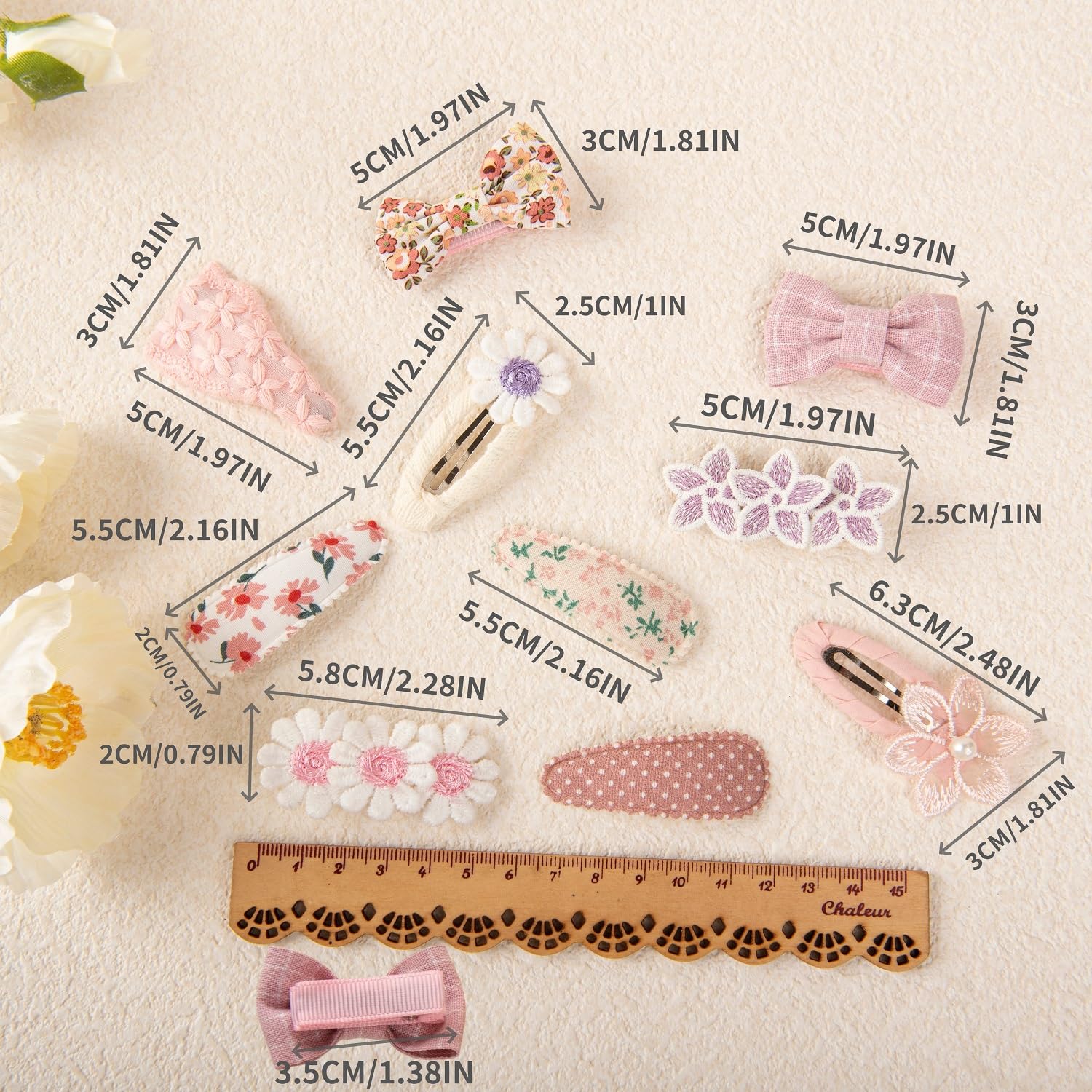 Lot de 14 barrettes à cheveux pour bébé pour cheveux fins, entièrement recouvertes de tissu et antidérapantes, pour filles et enfants, pinces à cheveux légères pour filles pour le quotidien et