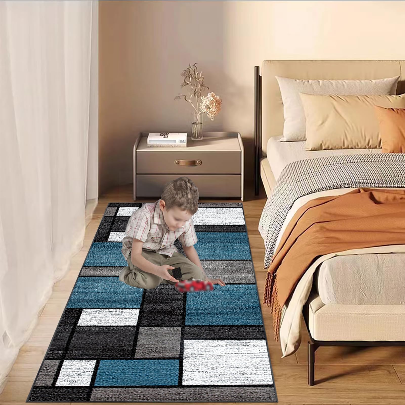 Laegnfho Runner Rug for Hallway Non Slip Long Hallway Hall Runner - Image 6