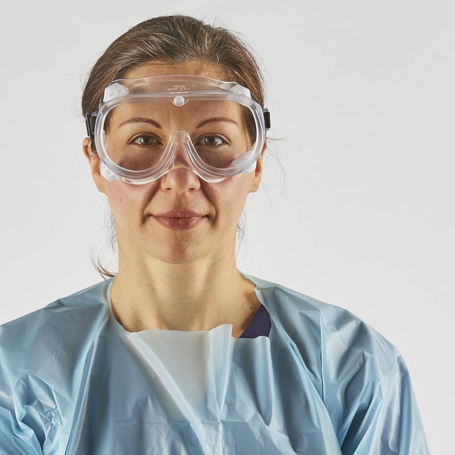 hand2mind 6 Inch Clear Safety Goggles, Meets ANSI Z87.1 Safety Standards (Pack of 10)