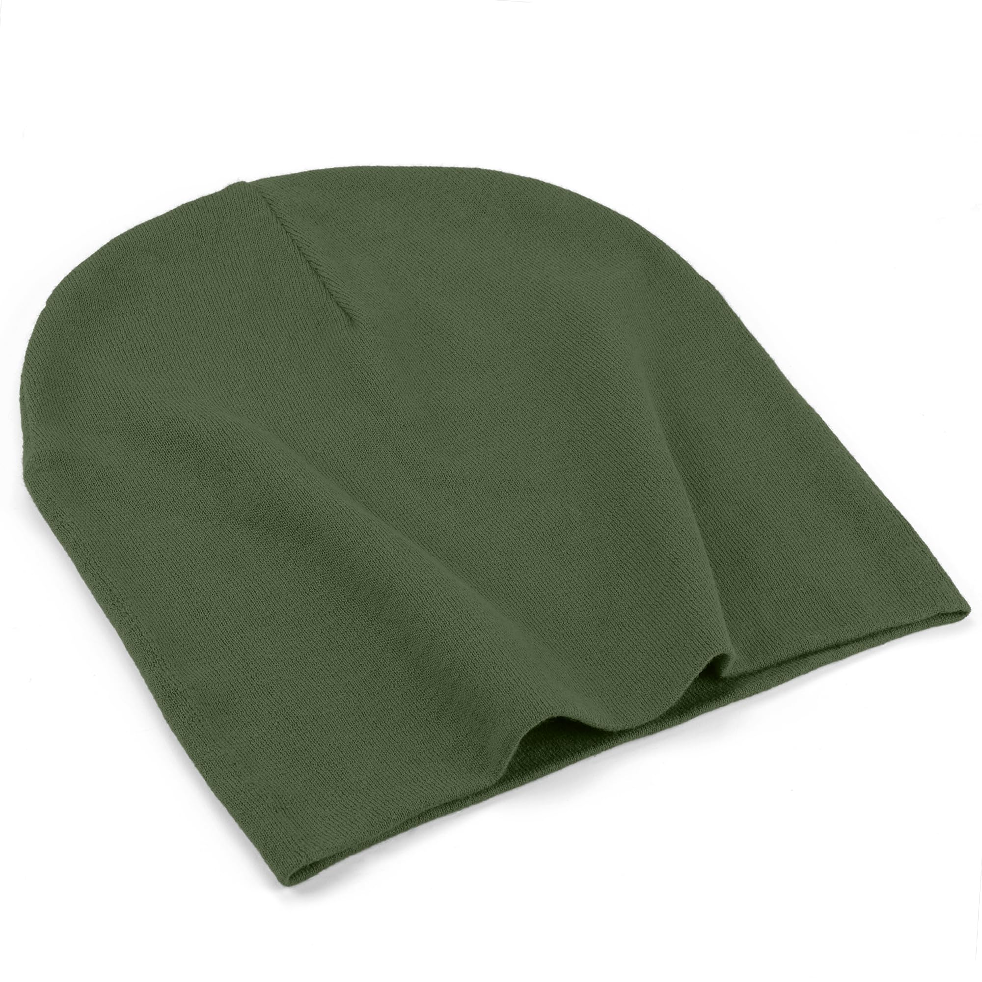 ROYBENS Thin 100% Cotton Beanie for Men Women, Slouchy Beanies Ultra-Soft Cuffed Knit Hat Lightweight Chemo Skull Cap — view 9