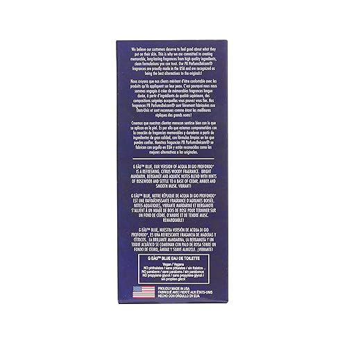 Miniatura 5 de PB ParfumsBelcam G Eau Blue, fragancia de diseñador alternativa, Eau de Toilette en aerosol, 3.4 onzas líquidas