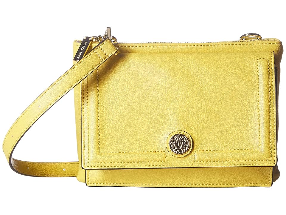 

Anne Klein Flap Crossbody (Buttercup) Cross Body Handbags, Beige