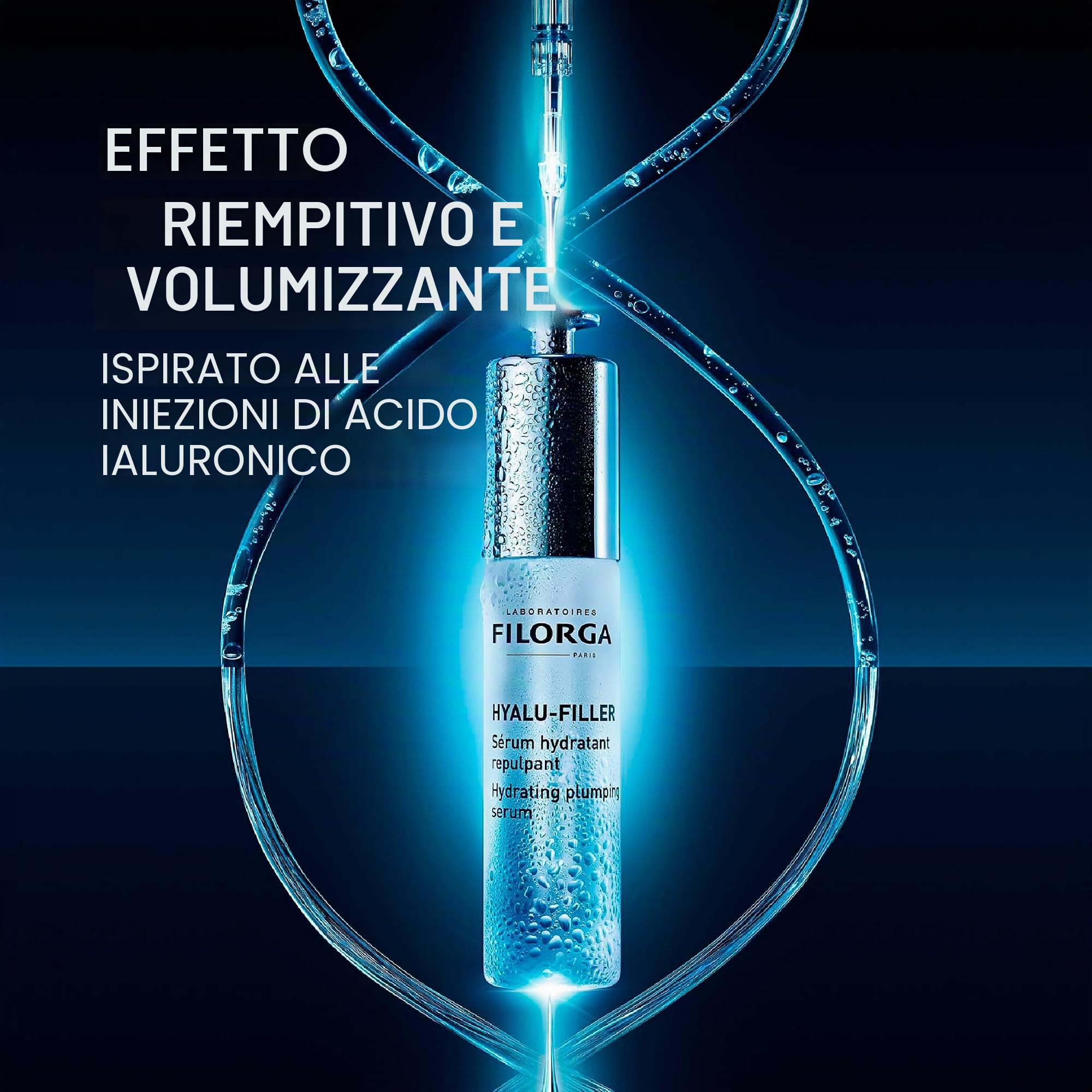 Filorga Hyalu-Filler - Siero Viso Acido Ialuronico Idratante Rimpolpante Levigante, 30ml