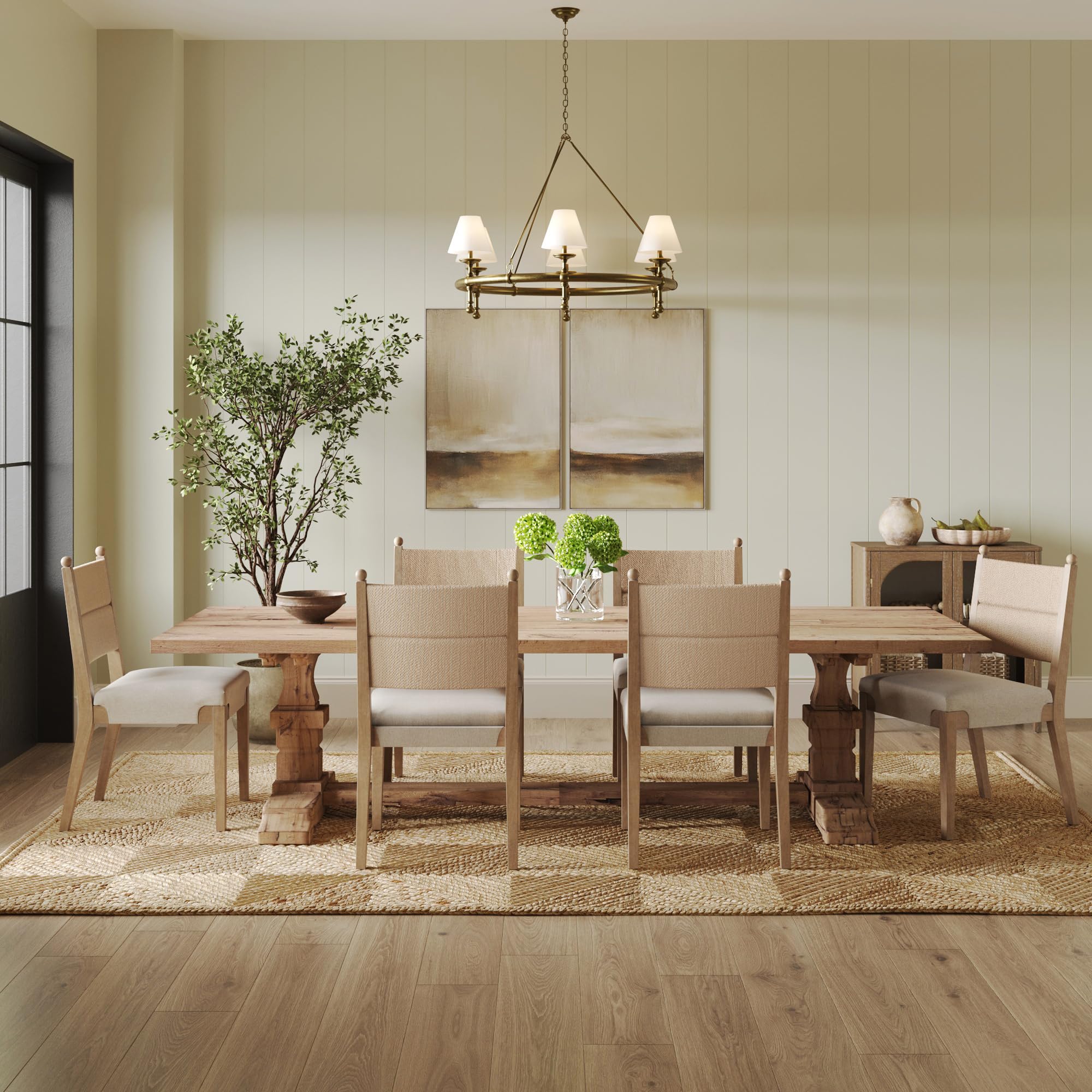 Amazon.com - Nathan James Cove Boho Solid Wood Dining Chair with