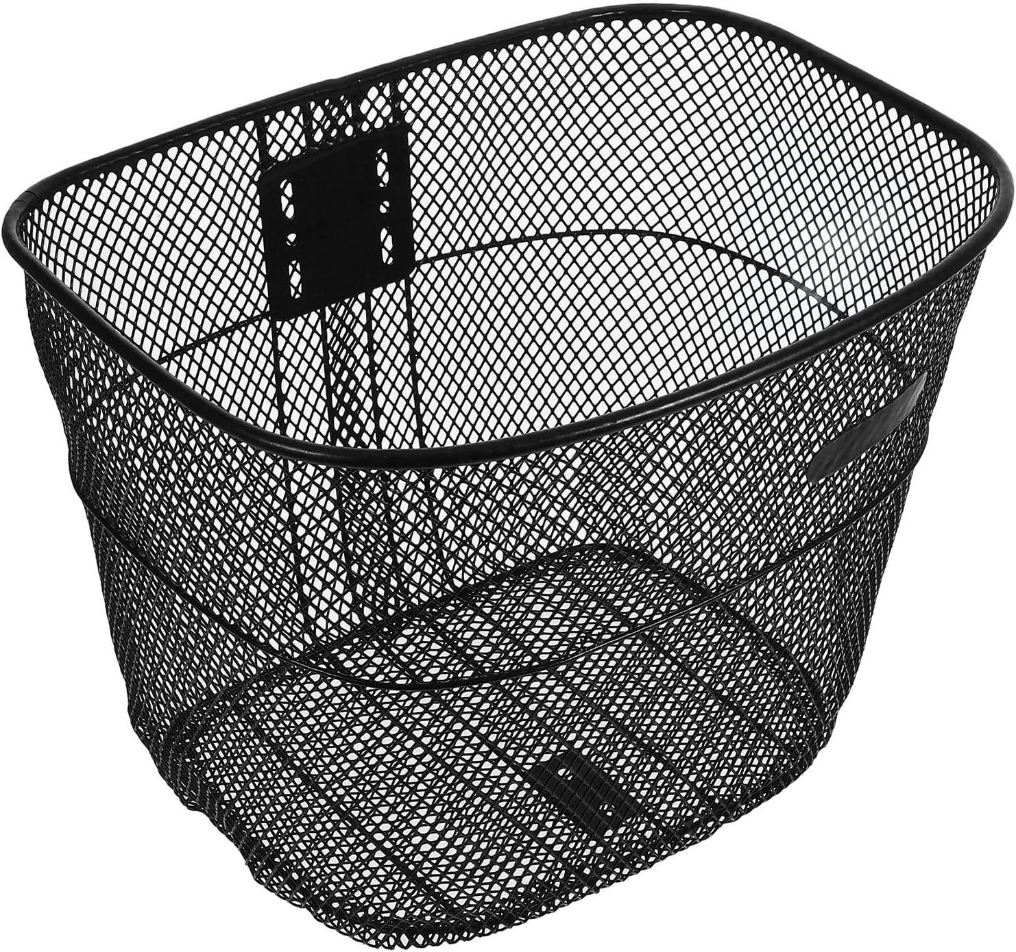 Detachable Front Bike Basket Metal Wire Quick Release Bicycle Handlebar Basket for Electric Bikes and Scooters Black for Outdoor Riding and Grocery Carrying